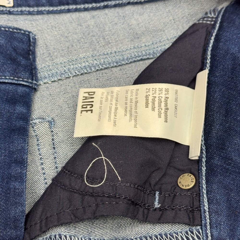 Paige Jacqueline Straight Jean Women's Blue Denim Pants, Size 27 - Picture 7 of 11